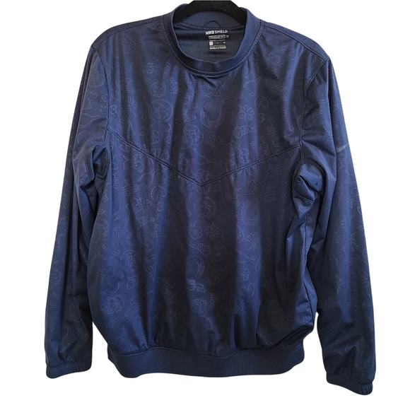 Nike Shield Navy Blue Amulets Men's Golf Pullover Crewneck Sweatshirt Small - Picture 1 of 10